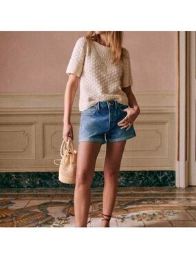Sezane Lalia Jumper Cream - Size XS
